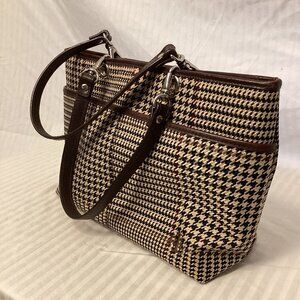 Lauren by Ralph Lauren Houndstooth Handbag